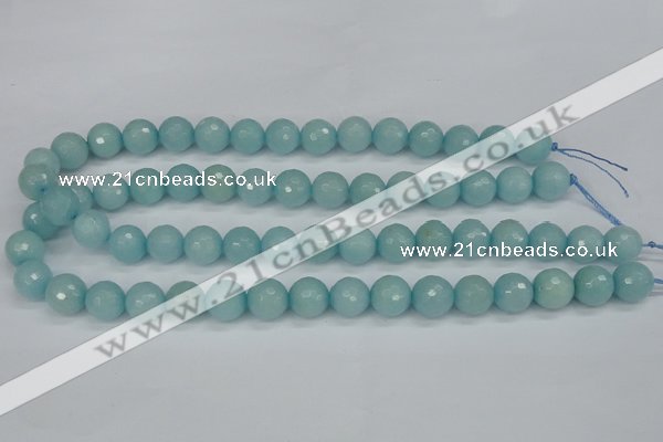 CCN1864 15 inches 12mm faceted round candy jade beads wholesale