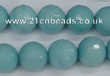 CCN1865 15 inches 14mm faceted round candy jade beads wholesale