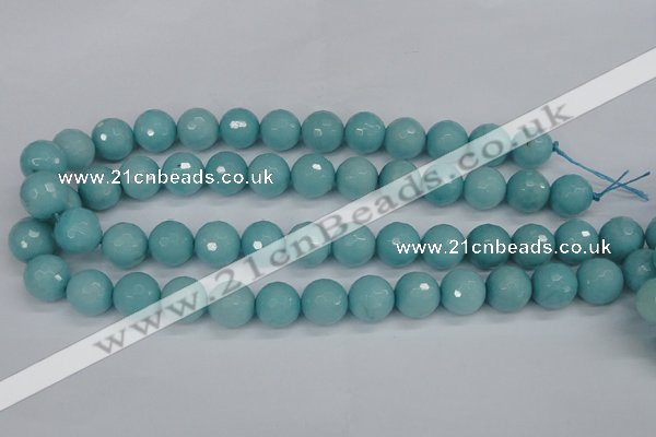 CCN1865 15 inches 14mm faceted round candy jade beads wholesale