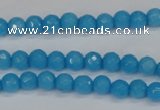 CCN1870 15 inches 4mm faceted round candy jade beads wholesale