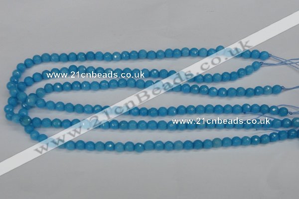 CCN1870 15 inches 4mm faceted round candy jade beads wholesale