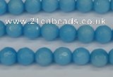 CCN1872 15 inches 8mm faceted round candy jade beads wholesale