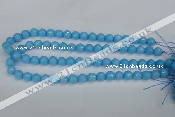 CCN1873 15 inches 10mm faceted round candy jade beads wholesale