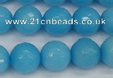 CCN1875 15 inches 14mm faceted round candy jade beads wholesale