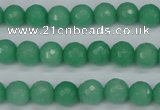 CCN1882 15 inches 8mm faceted round candy jade beads wholesale