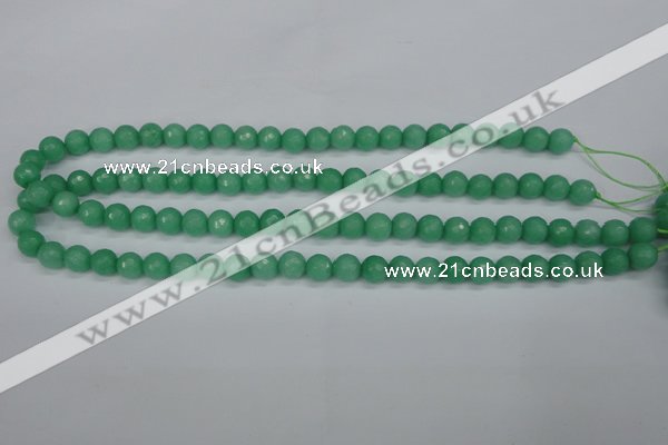 CCN1882 15 inches 8mm faceted round candy jade beads wholesale