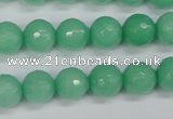 CCN1883 15 inches 10mm faceted round candy jade beads wholesale