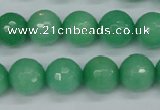 CCN1884 15 inches 12mm faceted round candy jade beads wholesale