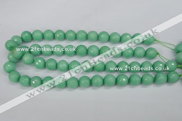 CCN1885 15 inches 14mm faceted round candy jade beads wholesale