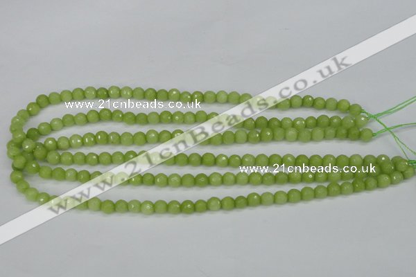 CCN1900 15 inches 4mm faceted round candy jade beads wholesale