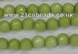 CCN1902 15 inches 8mm faceted round candy jade beads wholesale