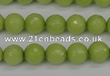 CCN1903 15 inches 10mm faceted round candy jade beads wholesale