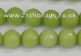 CCN1904 15 inches 12mm faceted round candy jade beads wholesale