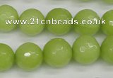 CCN1905 15 inches 14mm faceted round candy jade beads wholesale