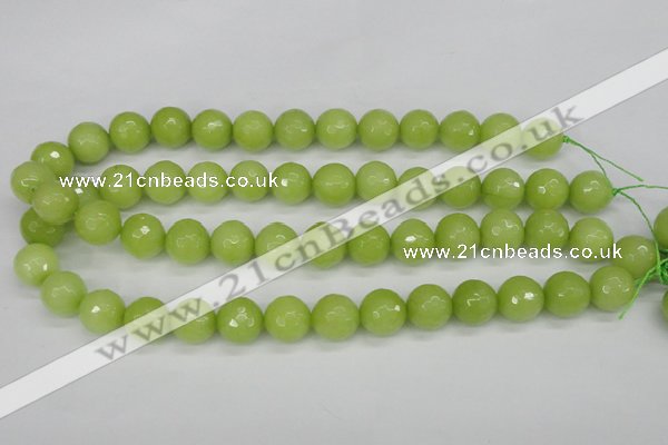 CCN1905 15 inches 14mm faceted round candy jade beads wholesale