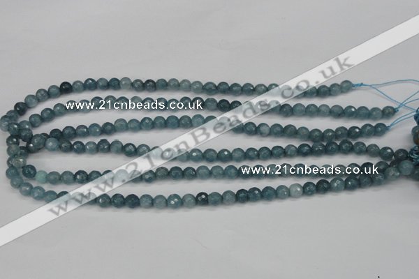 CCN1910 15 inches 4mm faceted round candy jade beads wholesale