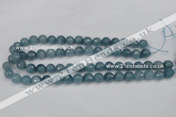 CCN1914 15 inches 12mm faceted round candy jade beads wholesale