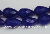 CCN192 15.5 inches 10*14mm faceted teardrop candy jade beads