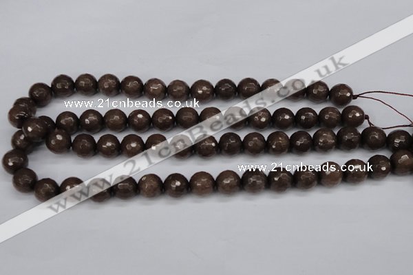 CCN1934 15 inches 12mm faceted round candy jade beads wholesale