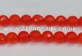 CCN1951 15 inches 6mm faceted round candy jade beads wholesale