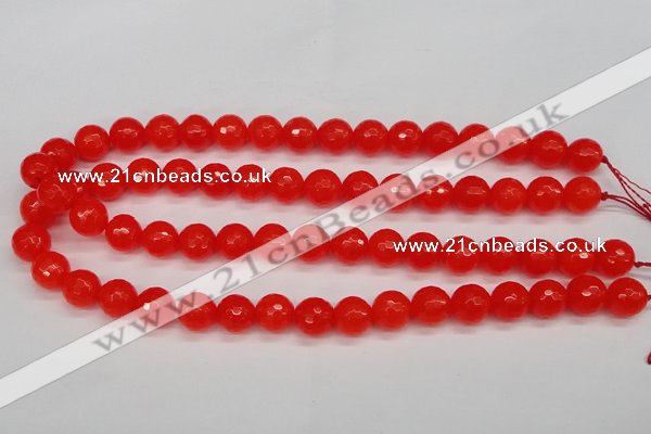 CCN1953 15 inches 10mm faceted round candy jade beads wholesale