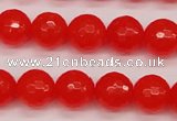 CCN1954 15 inches 12mm faceted round candy jade beads wholesale