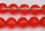 CCN1955 15 inches 14mm faceted round candy jade beads wholesale