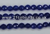 CCN1961 15 inches 6mm faceted round candy jade beads wholesale