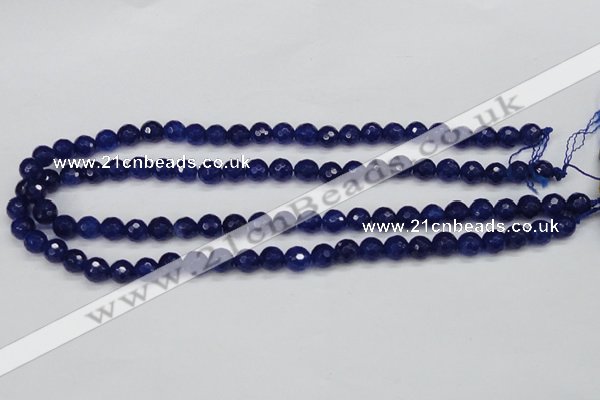 CCN1962 15 inches 8mm faceted round candy jade beads wholesale