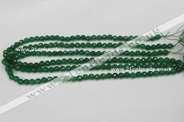 CCN1971 15 inches 6mm faceted round candy jade beads wholesale