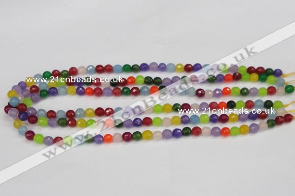 CCN1980 15 inches 4mm faceted round candy jade beads wholesale