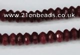 CCN1990 15 inches 5*8mm faceted rondelle candy jade beads wholesale