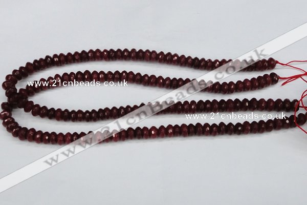 CCN1990 15 inches 5*8mm faceted rondelle candy jade beads wholesale