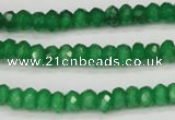 CCN1996 15 inches 4*6mm faceted rondelle candy jade beads wholesale