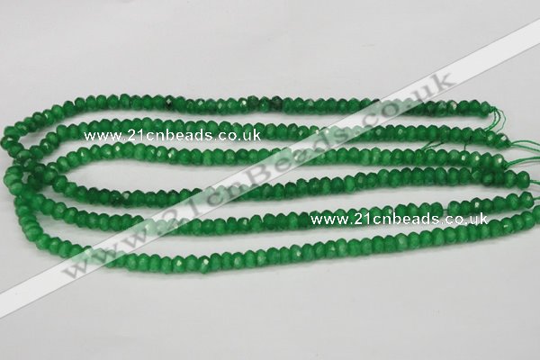 CCN1996 15 inches 4*6mm faceted rondelle candy jade beads wholesale