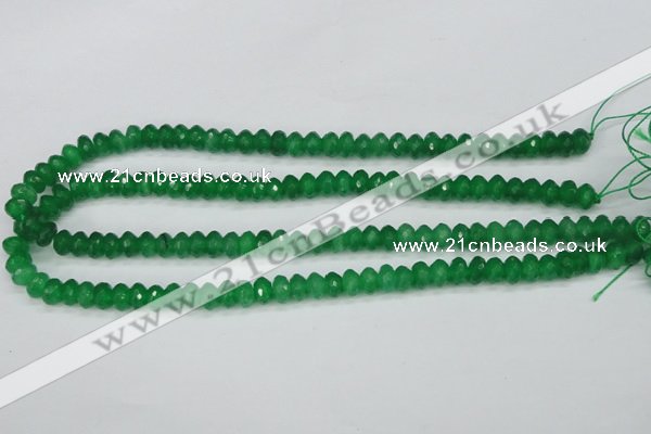 CCN1997 15 inches 5*8mm faceted rondelle candy jade beads wholesale