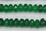 CCN1998 15 inches 6*10mm faceted rondelle candy jade beads wholesale