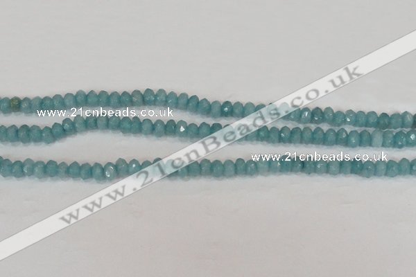 CCN2000 15 inches 3*5mm faceted rondelle candy jade beads wholesale