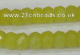 CCN2006 15 inches 8*12mm faceted rondelle candy jade beads wholesale