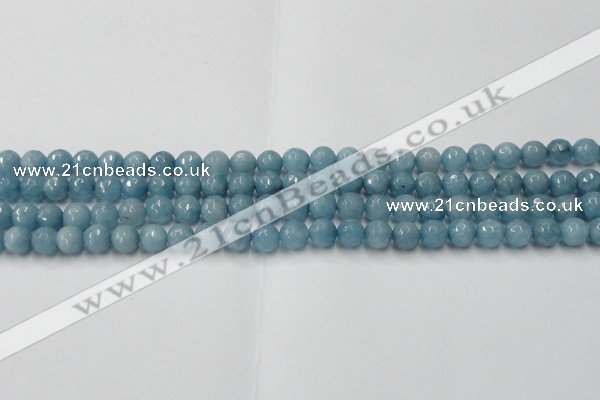 CCN2016 15 inches 6mm faceted round candy jade beads wholesale