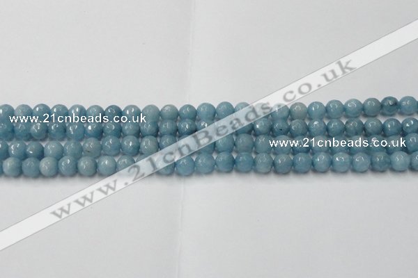 CCN2016 15 inches 6mm faceted round candy jade beads wholesale