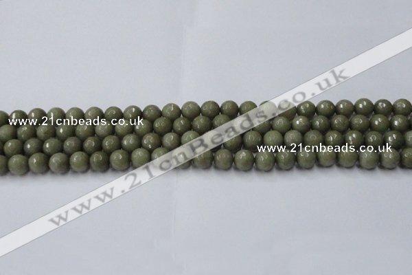 CCN2023 15 inches 6mm faceted round candy jade beads wholesale