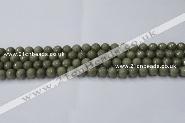 CCN2024 15 inches 8mm faceted round candy jade beads wholesale