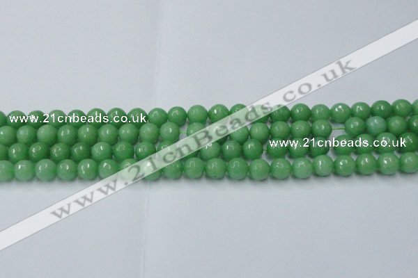 CCN2031 15 inches 8mm faceted round candy jade beads wholesale