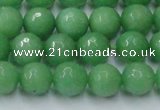 CCN2032 15 inches 10mm faceted round candy jade beads wholesale