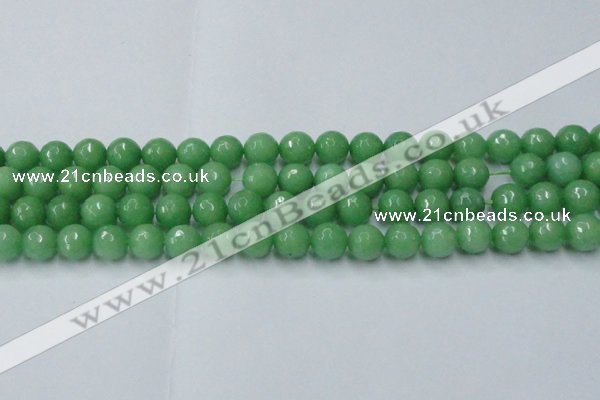 CCN2033 15 inches 12mm faceted round candy jade beads wholesale