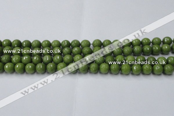 CCN2039 15 inches 10mm faceted round candy jade beads wholesale