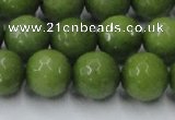 CCN2041 15 inches 14mm faceted round candy jade beads wholesale