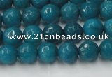 CCN2044 15 inches 6mm faceted round candy jade beads wholesale
