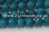 CCN2044 15 inches 6mm faceted round candy jade beads wholesale